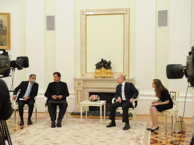 وزیراعظم عمران خان نال روس دے نائب وزیراعظم الیگزینڈر نوویک دی ملاقات