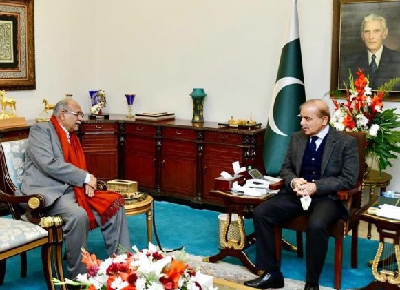 وزیر اعظم نال پی سی بی دی عبوری مینجمنٹ کمیٹی دے چئیرمین نجم سیٹھی دی ملاقات