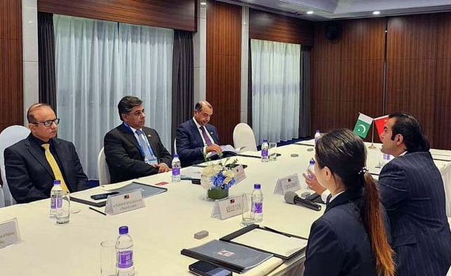 وفاقی وزیر تجارت ڈاکٹر گوہر اعجاز دی  بیجنگ اچ چینی کاروباری رہنماواں نال ملاقات